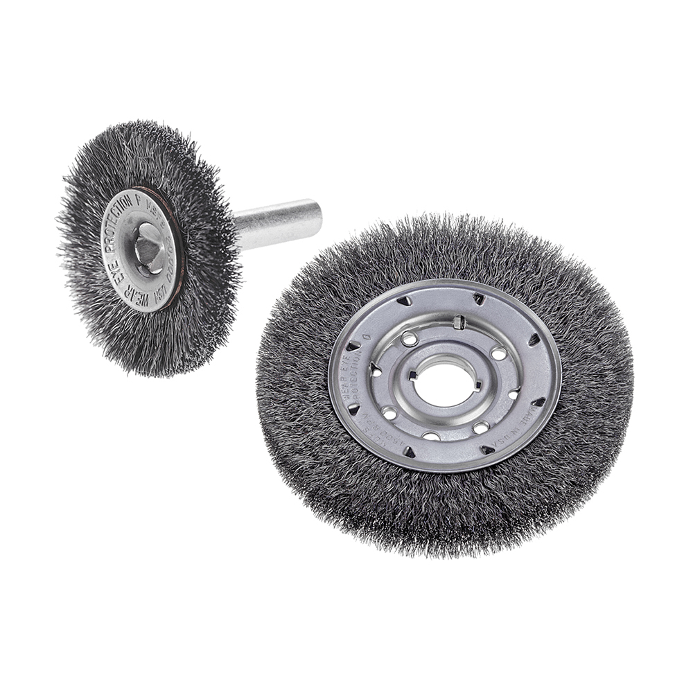 Crimped Wire Wheel Brush with Shank
