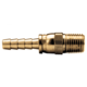 Brass Swivel Hose Barb - 1/2 Inch Hose Inner Diameter (HID) x 1/2 Inch Male Pipe Thread (MPT)