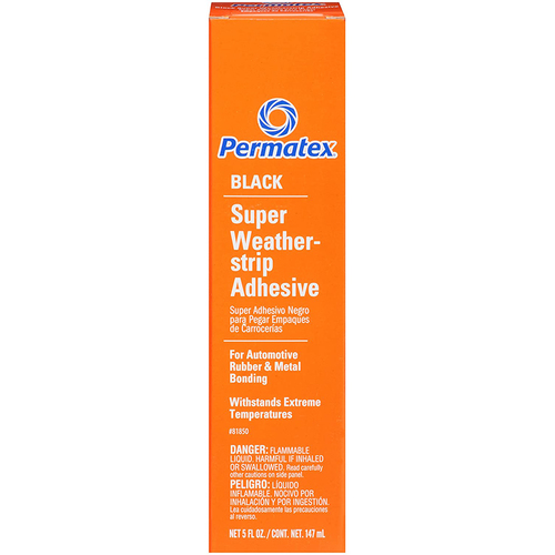 Permatex Super Black Weatherstrip Adhesive, 5 fl. oz