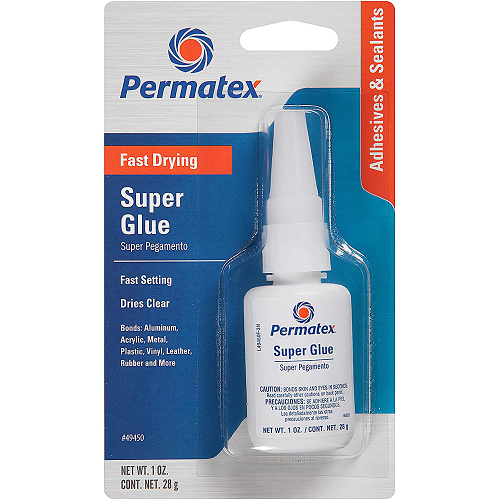 Permatex Super Glue, 1Fl Oz Super Glues Adhesive and Bonding