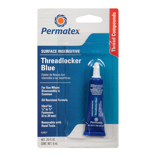 Permatex 24200 Blue Medium Strength Threadlocker 6ml Tube