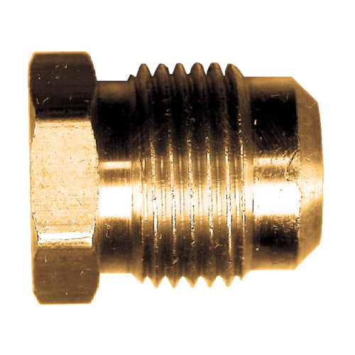 Brass SAE - 45-Degree Flare Sealing Plug - 5/16 Inch Tube