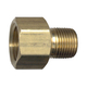 Brass Pipe - Fittings Adapter - 1/2 Inch Male Pipe Thread (MPT) To 1/2 Inch Female Pipe Thread (FPT)