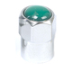 Nitrogen Chrome Hex Head Tire Valve Cap with Grommet