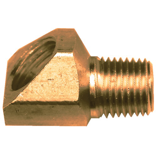 Brass SAE - 45-Degree Inverted Flare - 45-Degree Elbow - Tube to Male Pipe - 3/8 Inch Tube x 1/4 Mal