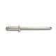 Button Head Rivet 1/8 Diameter Aluminum Body/Aluminum Mandrel 1/2 Long