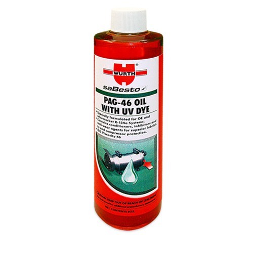 PAG A/C Lubricant with Dye 150 Viscosity 8 Oz PAG Lubricants with