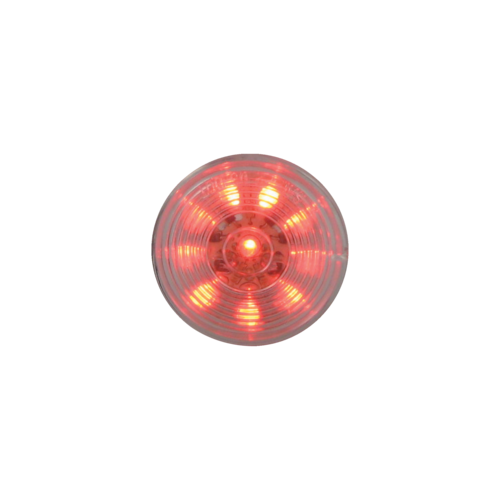 Red Clearance Marker Clear Round Lens 10 LED 2