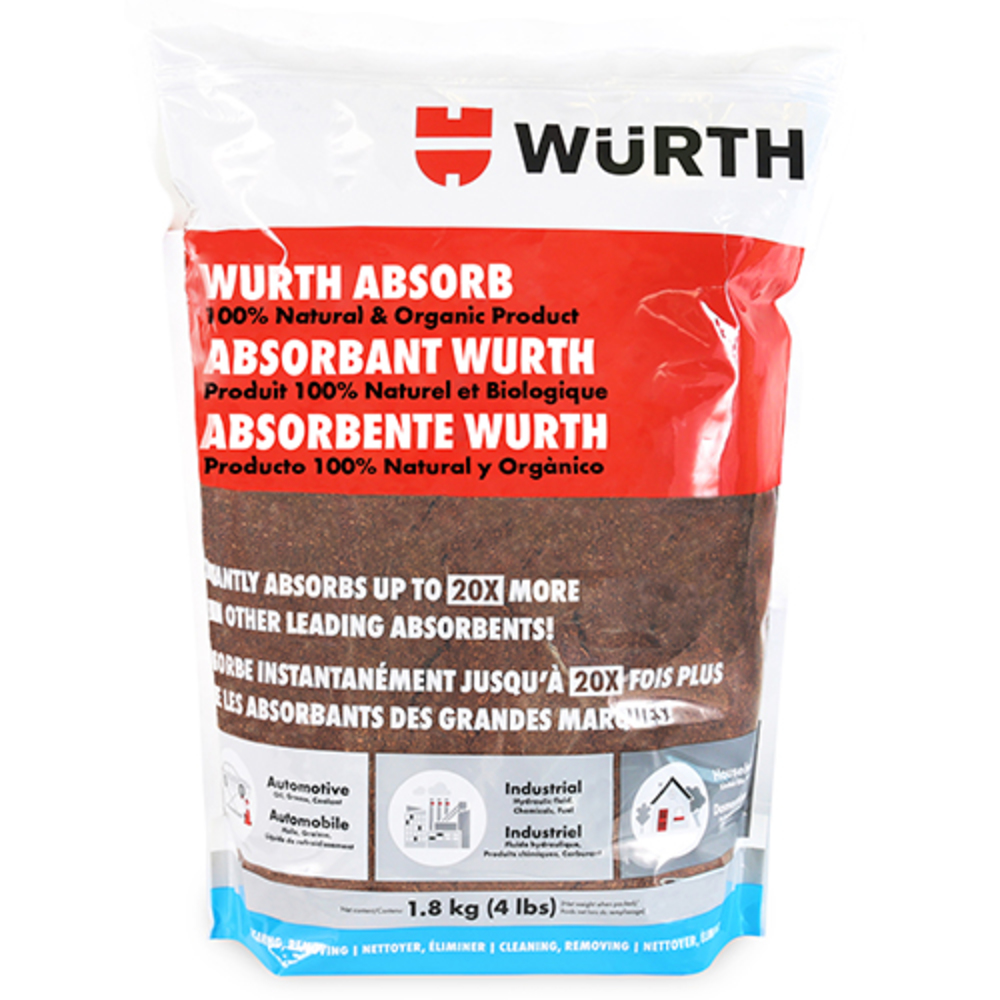 Wurth Absorb (9 Liter / 4 Pound Bag) Spill Control General Use