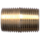 Brass Pipe - Fittings Close Nipple Both Ends - 3/8 Inch Male Pipe Thread (MPT)