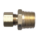 Brass Compression - Fittings Connector - Tube to Male Pipe - 3/8 Inch Tube x 3/8 Inch Male Pipe Thread (MPT)