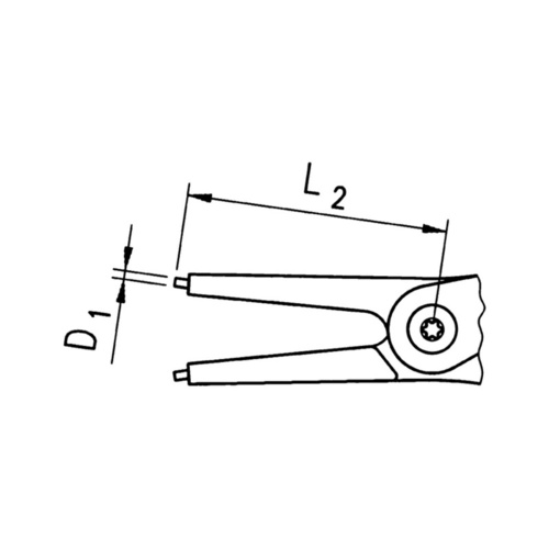Circlip Pliers Form C - 140mm Length (8-13mm Grip Range)