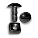 License Plate Screw Set Black 1/4X5/8