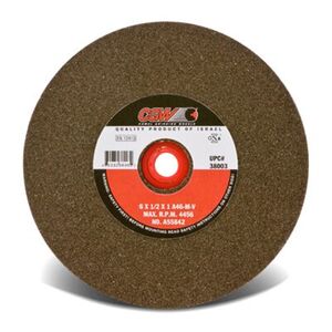 Bench and Pedestal Wheel - 10 x 1 x 11/4 - Type 1 - 60 Grit - Hardness I - Green