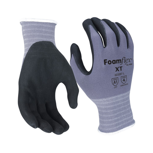 NSI Foamflex® XT Nitrile Microfoam Palm Coated Nylon & Spandex® WorkGloves - Xlarge