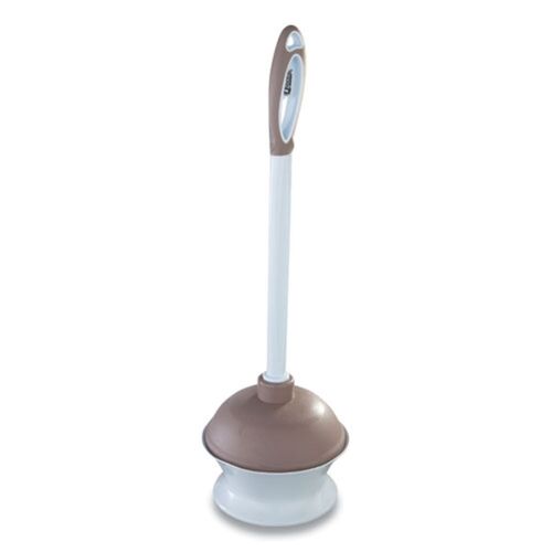 Plastic Toilet Plunger and Caddy with Microban, 16