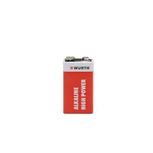 Alkaline 9 Volt High Power Battery Batteries Electrical Wurth USA