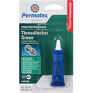 Permatex Penetrating Grade Threadlocker Green, 6ml