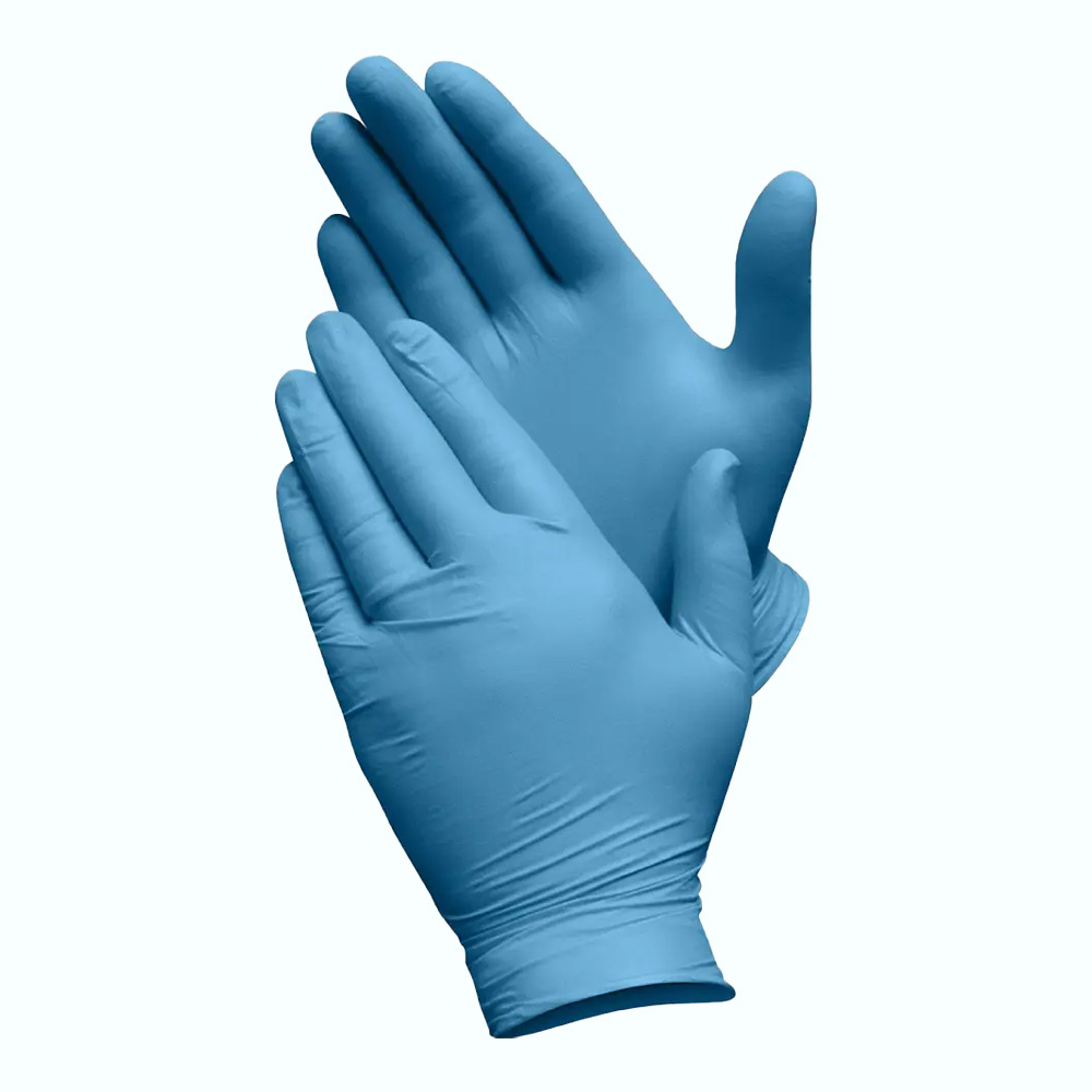 Nitrile Gloves Blue 4 mil Medium 100/Box Hand Protection