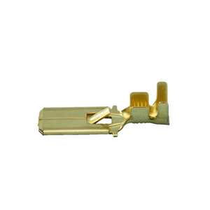 Male Spade Connector Non-Insulated with Tab 6.3MM