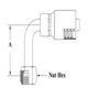 3/4 HOSE 1-3/16X12 ORF 90 FE SWVL MDROP