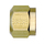 Brass DOT Air Brake - Fittings For SAE J844D - Nylon Tubing Nut - 3/8 Inch Tube