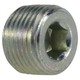 1/8 Hollow Hex Plug