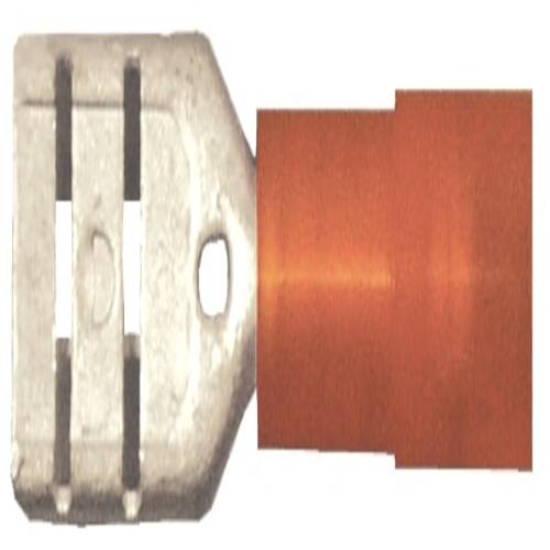 Red Female Spade Nylon 1/4