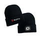 Wurth Black Beanie Hat With LED Light