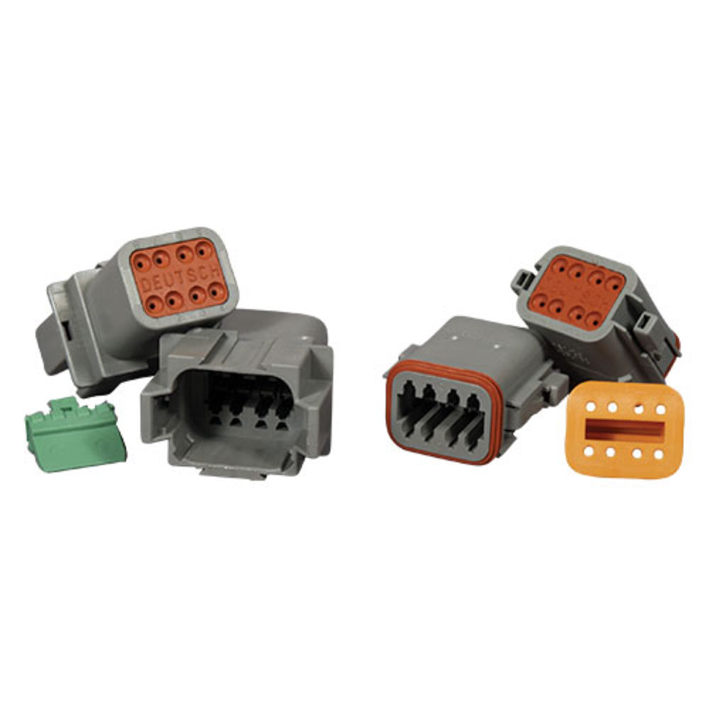 Deutsch DT Series 6 Pin Black Plug Receptacle Connector Kits With Optional Boots 