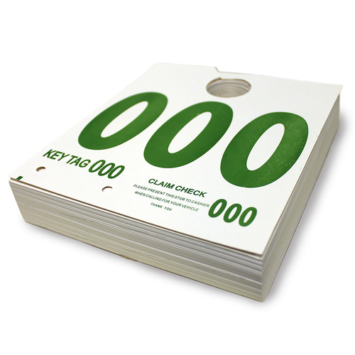 Mirror Service Tags With Key Tag (000 - 999)