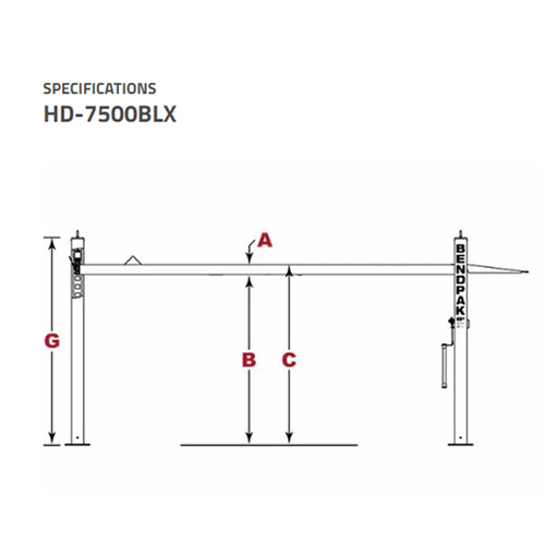 HD-7500BLX / 4 Post Car & Boat Lift / Tall, Wide, & Long