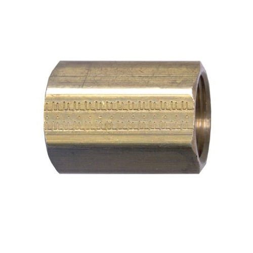 Brass SAE - 45-Degree Inverted Flare Union Coupling - Tube to Tube - Japanese Style 3/16 Inch Tube x M