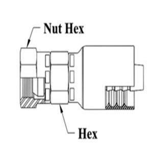 3/4 HOSE 3/4-14 NPSM FE SWVL