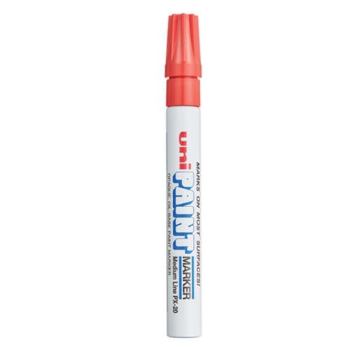 Permanent Marker Med Bullet Tip Red