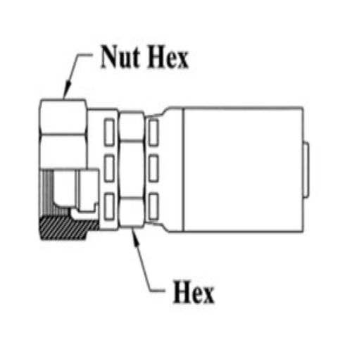 1 HOSE M36X2.0 DIN LIGHT FE SWVL