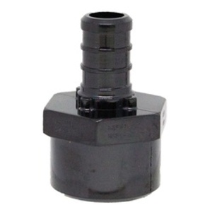 Black 3/4" x 3/4" Pex Female NPT Adapter