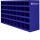 40 Compartment Bin 9 inch Deep OEM Blue