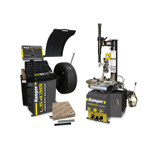 (1) R980XR Tire Machine + (1) LS43B Tire Balancer + (1 of each) Black &Silver Adhesive Wheel Weights / HIGH VOLTAGE