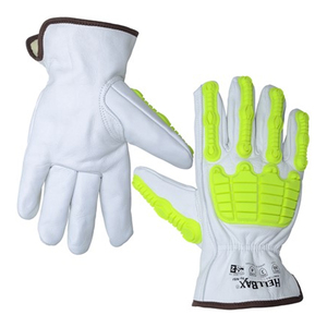 NSI HellBax Impact & Level A8 Cut Resistant Leather Driver's Gloves,2XLarge