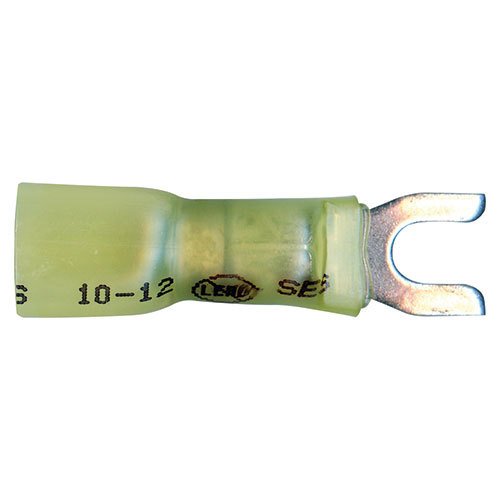 Supreme+ Crimp/Solder/Seal #10 Stud Spade Connector - 12-10 AWG