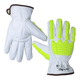NSI HellBax Impact & Level A8 Cut Resistant Leather Driver's Gloves,3XLarge