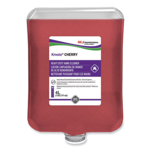 Kresto Cherry Heavy Duty Hand Cleaner. Cherry Scent, 4 L Refill, 4/Carton