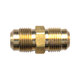 Brass JIC - 37-Degree Flare Union Coupling - 1/2 Inch Tube
