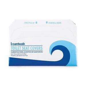 Premium Half-Fold Toilet Seat Covers, 14.25X16.5, White, 250Covers/Sleeve, 20 Sleeves (5000)