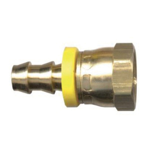 Brass Grip-Tite Reusable Hose - Fittings SAE 45-Degree Female Flare Swivel - 3/8 In Hose Inner Diame