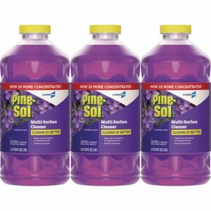 Pine-Sol Multi-Surface Cleaner Concentrated, Lavender Clean Scent, 80oz Bottle, 3/Carton