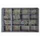 Tan Square Pan TEK and Self Tapping Zinc Screw Assortment - 1200 Pieces