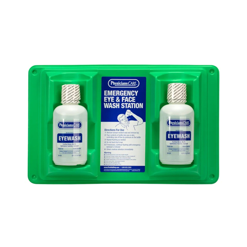PHYSICIANS CARE 16OZ DBL EYEWASH STATN