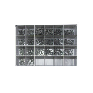 Standard Phillips Pan Head Self-Tapping Sheet Metal Black ScrewAssortment - 950 Pieces